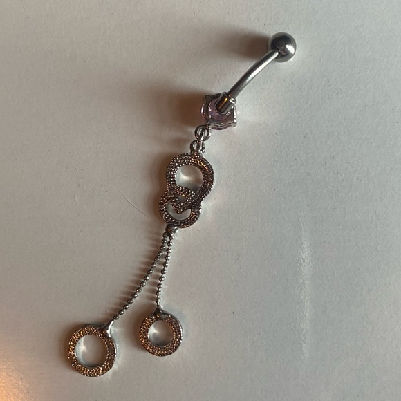 Pink dangle for navel - Picture 3 of 3